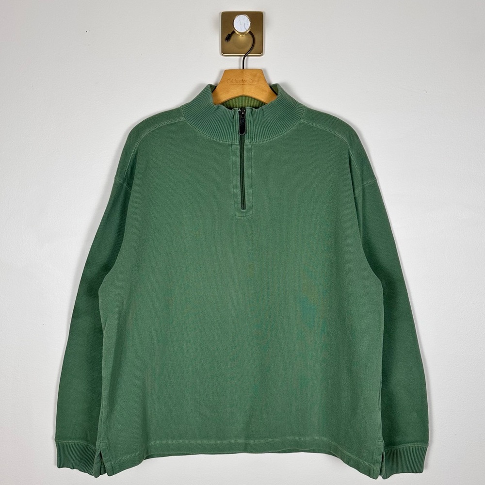 Green Quarter Zip Pullover